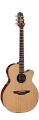 TAKAMINE LEGACY TSF40C электроакустическая гитара типа NEX CUTAWAY с кейсом. цвет Gloss Natural