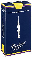 Vandoren Traditional 2.5 10-pack (SR2025) трости для сопрано-саксофона №2.5, 10 шт.