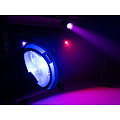 EUROLITE LED PAR-64 COB RGBW 120W Zoom светодиодный прожектор, смена цвета RGBW (красный, зелёный, синий, белый), DMX управление, угол луча 11°-35° (устанавливается вручную), встроенный микрофон, корпус черного цвета, кабель с вилкой 