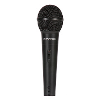 Peavey PVi 100 1/4"  динамический кардиоидный микрофон для речи и вокала, кабель XLR-JACK  6 метров в комплекте