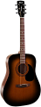 Cort AD810 W_BAG SSB гитара акустическая с чехлом, цвет Satin Sunburst