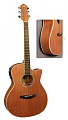 FLIGHT AG-300 CEQ NS  электроакустическая гитара с вырезом, цвет натуральный