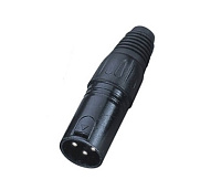 ECO RX004M Black Разъем кабельный XLR папа 