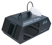 MLB TX-1500 II Мощный хейзер для жидкостей на водной основе. Нагреватель: 1500 Вт, производительность 1400 куб. м / мин,  емкость для жидкости  2л, регулировка вращения вентилятора 1900-3000об/мин, DMX 512