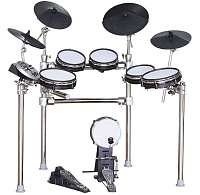 MEDELI DD518DX Электронная ударная установка, 4 двухзонных тома, 2 тарелки с глушением, hi-hat, малый барабан, бас-барабан