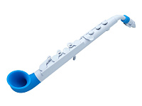 NUVO jSax (White/Blue) саксофон, материал АБС пластик, цвет белый/голубой, в комплекте кейс