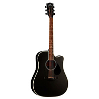KEPMA D1C Black акустическая гитара, цвет черный глянцевый