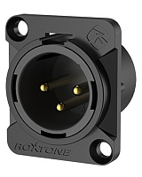 ROXTONE RX3MD-BG Разъем XLR панельный, "папа", 3-контактный, цвет черный