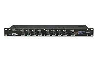 IMLIGHT NETline-8-5pin (OLED) Блок преобразования сигнала ARTNET в DMX-512-A, поддержка RDM, 1 вход, 8 выходов с гальванической развязкой, индикация по входу и выходам, питание по сети 110-240 В 50/60 Гц, разъемы EtherCon и XLR 5-pin роз., OLED индикатор 
