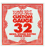 Ernie Ball 1132 струна для электро- и акустических гитар. Никель, в оплётке, калибр .032