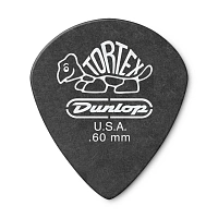 Dunlop 482P060 Tortex Pitch Black Jazz III 12Pack  медиаторы, толщина 0,6 мм, 12 шт.
