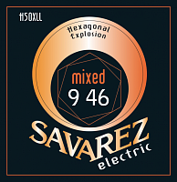 Savarez H50XLL Hexagonal Explosion Mixed струны для электрогитары, 9-46, никелевое покрытие