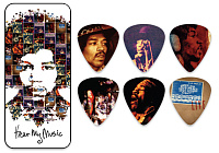 DUNLOP JН-PT07М Jimi Hendrix Hear My Music Pick Tin Набор медиаторов в жестяной коробочке (6 шт)