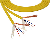 Mogami 2893-04 микрофонный кабель QUAD 4,8 мм, желтый