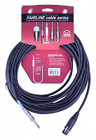 Superlux SFM10FP небалансный сигнальный кабель 10 м, XLR3F - 6.3 мм (1/4") моноджек, 0,20 мм