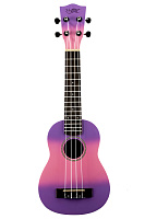 Kaimana UK-21 PKP Укулеле сопрано, цвет розово-фиолетовый