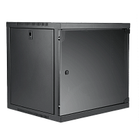 Caymon EPR412/B Шкаф телекоммуникационный настенный 19''. Материал сталь. Передняя дверь из закаленного стекла.  Монтажная высота 12U. Размеры (Ш x В x Г) 540 x 617 x 444 мм, вес 18,7 кг. Цвет черный