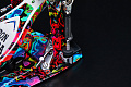 TAMA IRON COBRA HP900PWMPR Power Glide Twin Pedal, Psychedelic Rainbow двойная педаль в кейсе, расцветка "Психоделическая радуга"