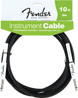 FENDER 10' INST CABLE BLK инструментальный кабель, черный, 10'