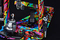 TAMA HP900RMPR Rolling Glide Single Pedal, Psychedelic Rainbow одиночная педаль в кейсе, цвет психоделическая радуга