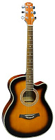 FLIGHT F-230C SB  фолк гитара с металлическими струнами, цвет санберст, с вырезом