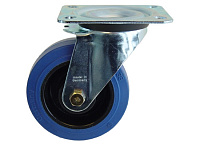 OMNITRONIC TENTE Swivel castor 100mm BLUE WHEEL with brake  Колесо для тележки с тормозом, диаметр 100 мм. Нагрузка до 450 кг (на 4 колеса).