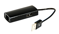 iconBIT LAN PORT  USB Hub на 2 порта + внешняя сетевая карта Ethernet 10/100Mbit (Windows 7, 8, MAC OS X 10.5, 10.10, Linux Kernel 3.x/ 2.6.x)