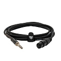 ROCKDALE XF001-3M микрофонный кабель XLR мама - стерео джек 6.3 мм, длина 3 метра