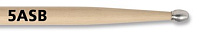 VIC FIRTH 5ASB  барабанные палочки, тип 5B с алюминиевым наконечником, материал - гикори, длина 16", диаметр 0,565", серия American Classic