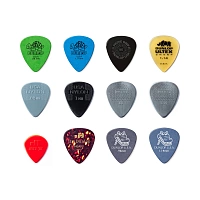 Dunlop PVP102 Variety 12Pack  набор популярных медиаторов, средние/жесткие, 12 шт.