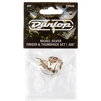 Dunlop 33P020 Nickel Silver Fingerpick 5Pack  когти, толщина .020" (0,51 мм), 5 шт.