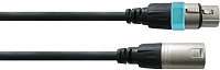 Cordial CCM 20 FM микрофонный кабель XLR папа - XLR мама, длина 20 метров, черный