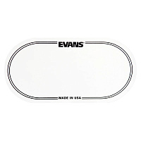 EVANS EQPC2 Прозрачные наклейки под двойную педаль на пластик бас-барабана 2 шт./упак