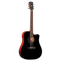 KEPMA EDC Black акустическая гитара, цвет черный глянцевый