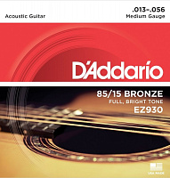 D'ADDARIO EZ930 струны для акустической гитары, бронза, 85/15, Medium, 13-56