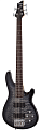 Schecter C-5 Plus CB Бас-гитара, 5 струн, цвет Charcoal Burst