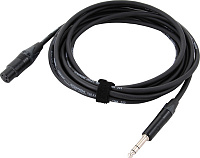 Cordial CPM 10 FV инструментальнй кабель XLR female/джек стерео 6,3 мм male, разъемы Neutrik, 10,0 м, черный