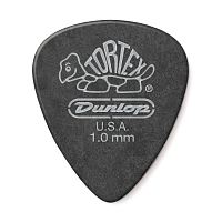 Dunlop 488P100 Tortex Pitch Black Standard 12Pack  медиаторы, толщина 1 мм, 12 шт.