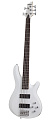 Schecter C-5 DELUXE SWHT Бас-гитара, 5 струн, цвет Satin White
