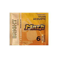 Markbass Bright Series DV6BRBZ01356AC  струны для акустической гитары, 13-56, бронза 80/20