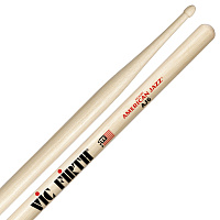 VIC FIRTH AJ6  барабанные палочки с удлиненным плечом, деревянный наконечник, материал - гикори, длина 15 1/2", диаметр 0,550", серия American Jazz