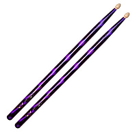 VATER VCP5B Color Wrap Purple Optic 5B Барабанные палочки, орех, деревянная головка, сиреневые