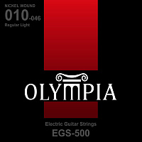 Olympia EGS500 струны для электрогитары, Nickel Wound, калибр: 10-13-17-26w-36-46
