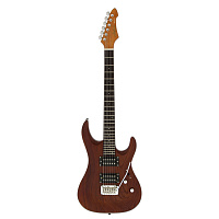 ARIA PRO II MAC-DLX STBR электрогитара, цвет Stained Brown