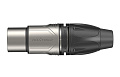 ROXTONE RX3F-NS Разъем XLR кабельный, "мама", 3-контактный, цвет серебро