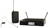 SHURE BLX14RE/MX53 M17 662-686 MHz радиосистема головная с микрофоном MX153. Кронштейны для крепления в рэк в комплекте