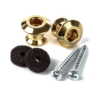 Dunlop 2PSLS034G Straplok Dual Design Strap Button Set комплект креплений для ремня, цвет золотой