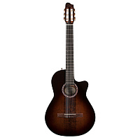 Godin Arena Pro CW Bourbon Burst Crescent II электроакустическая классическая гитара, цвет коричневый, чехол
