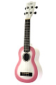 Kaimana UK-21 WHS Укулеле сопрано, цвет бело-розовый