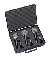 SAMSON R21-3 комплект из трех динамических кардиоидных микрофонов, 50-16000 Гц, пластиковый кейс